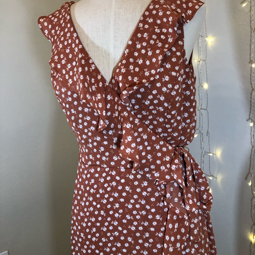 High low ruffle dress